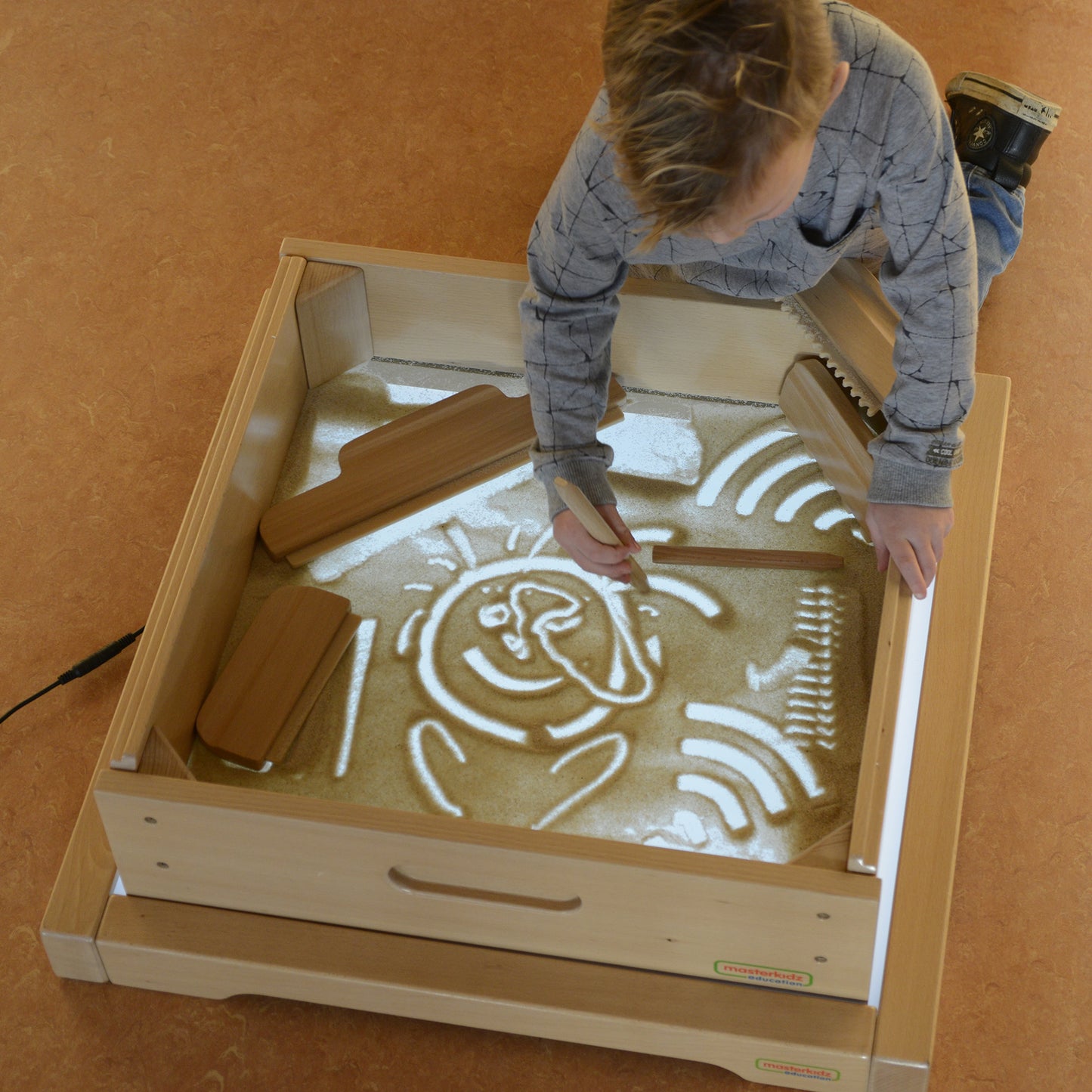 Masterkidz Light Panel & Sand and Water Tray Set 實木燈盤與沙水遊戲盤