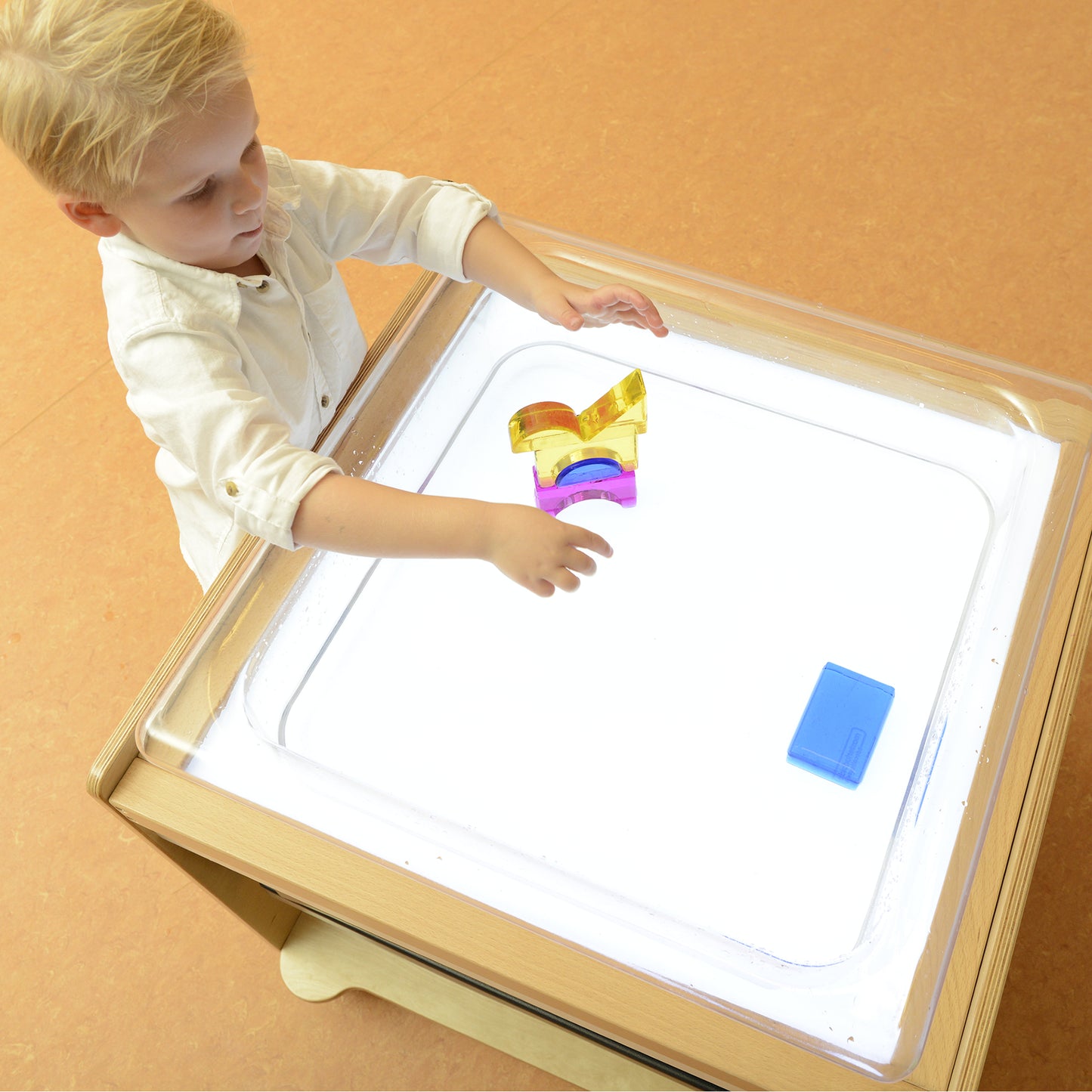 Masterkidz Light Panel & Sand and Water Tray Set 實木燈盤與沙水遊戲盤