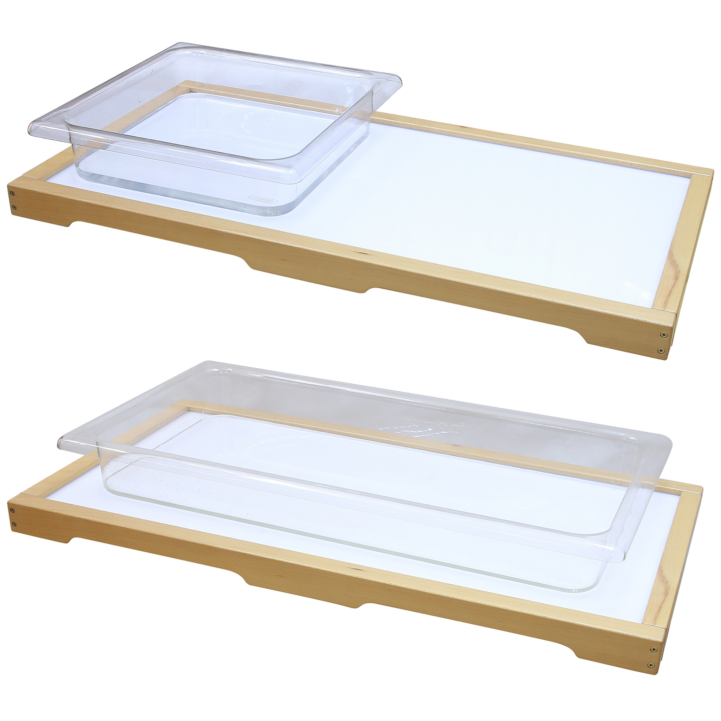 Masterkidz Light Panel & Sand and Water Tray Set 實木燈盤與沙水遊戲盤