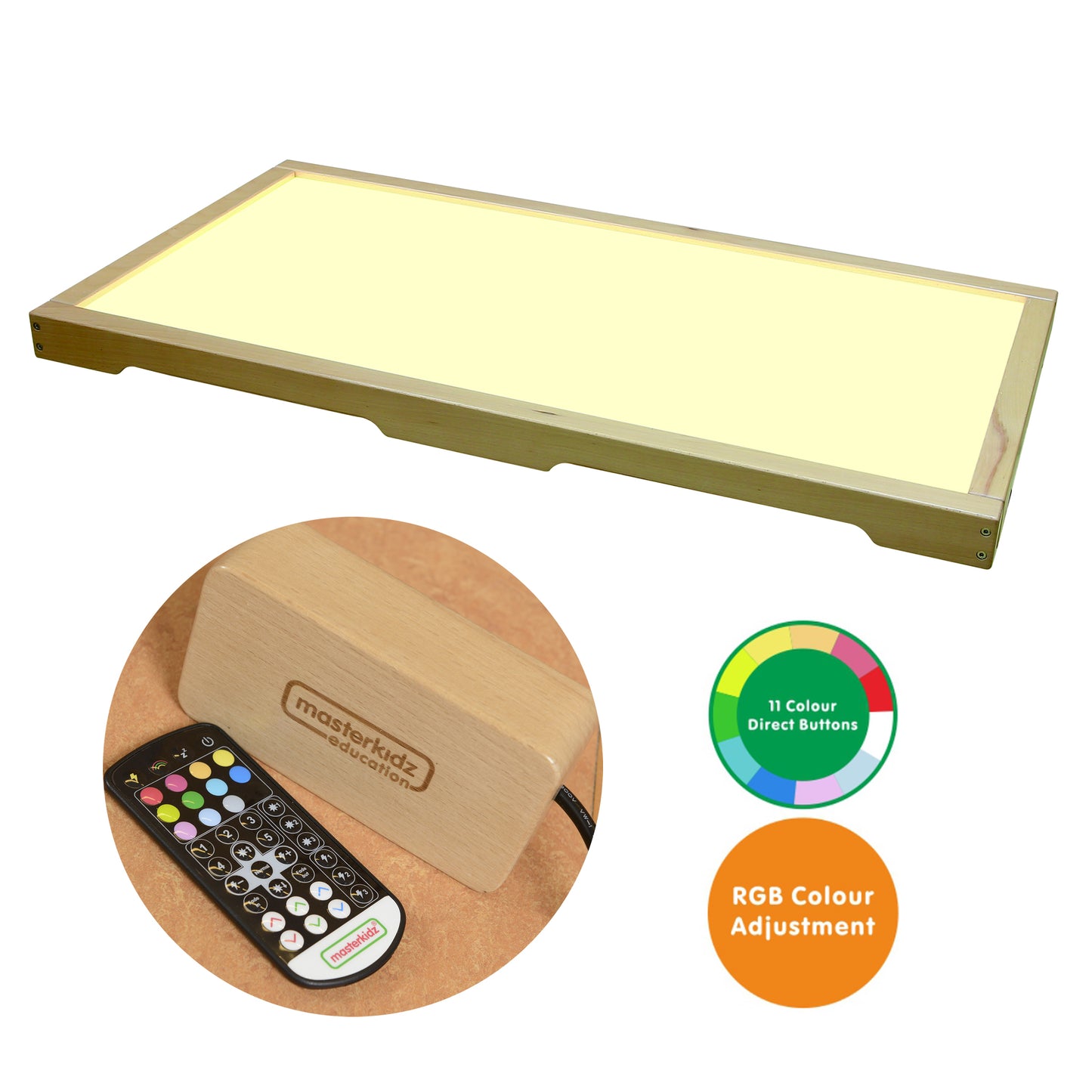 Masterkidz Light Panel & Sand and Water Tray Set 實木燈盤與沙水遊戲盤