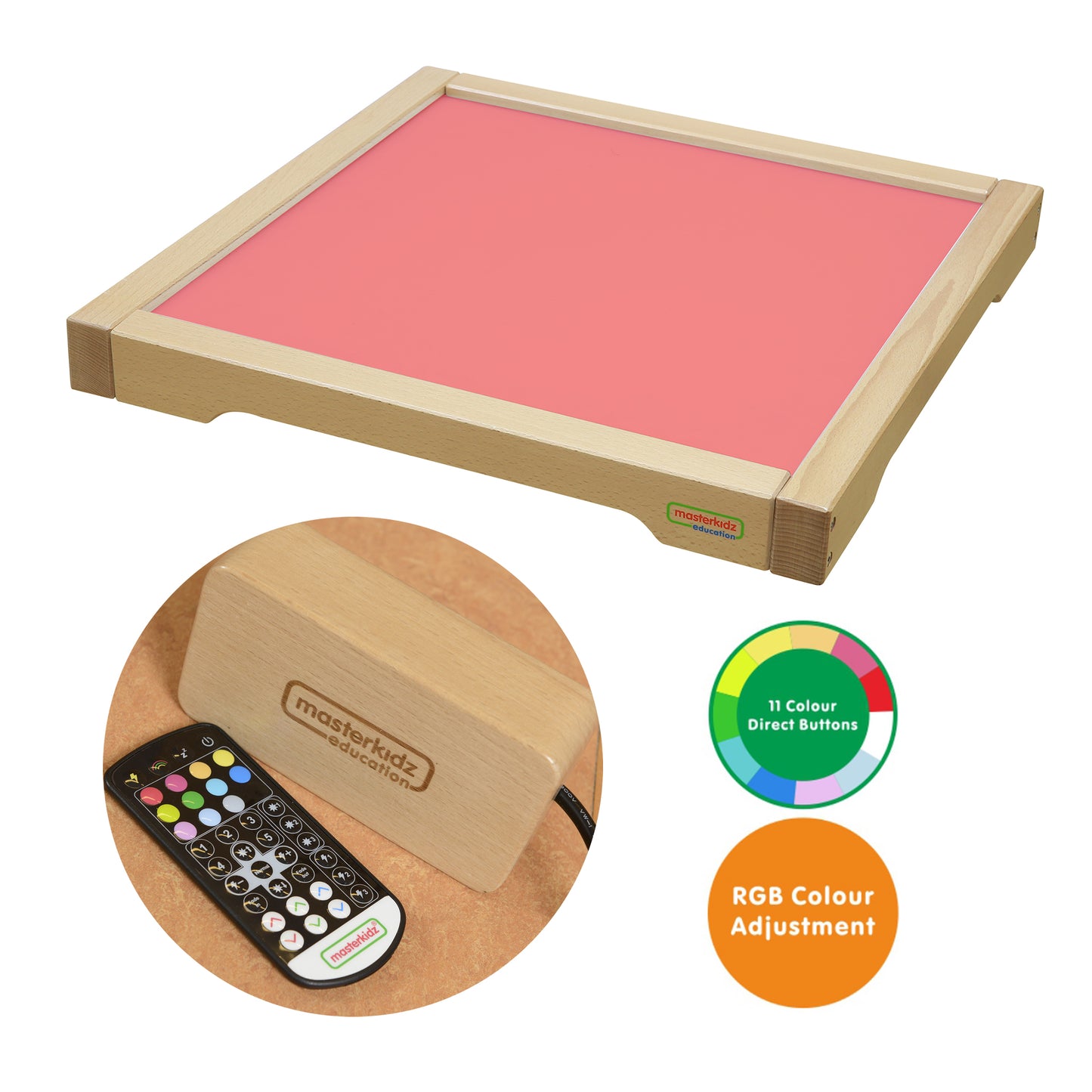 Masterkidz Light Panel & Sand and Water Tray Set 實木燈盤與沙水遊戲盤