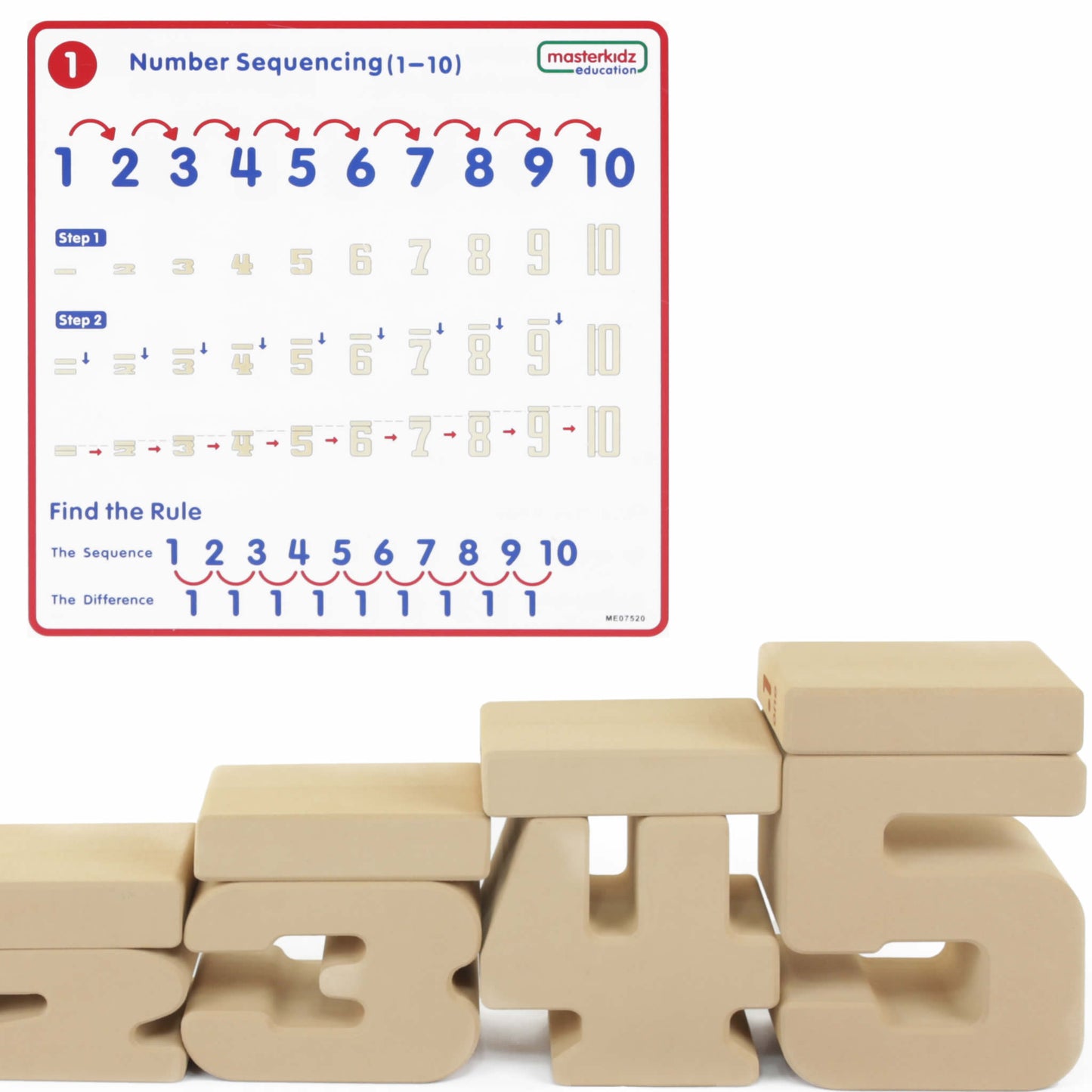 Masterkidz Giant Soft Numbers Learning Block Set 37 Pieces 巨形軟數字學習套裝 37件套