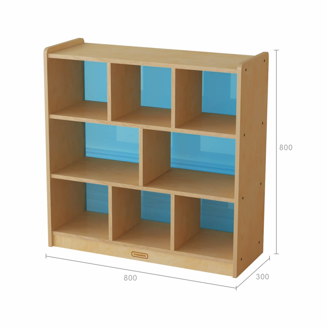 Norwood H800 × L800 x D300mm 8 Compartment Shelving Unit 實木8格櫃
