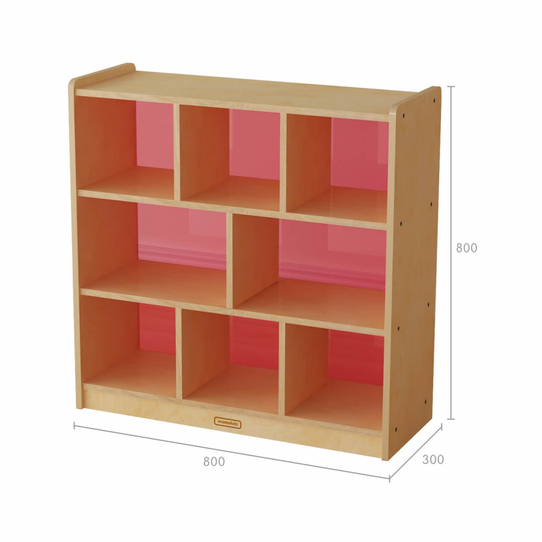 Norwood H800 × L800 x D300mm 8 Compartment Shelving Unit 實木8格櫃