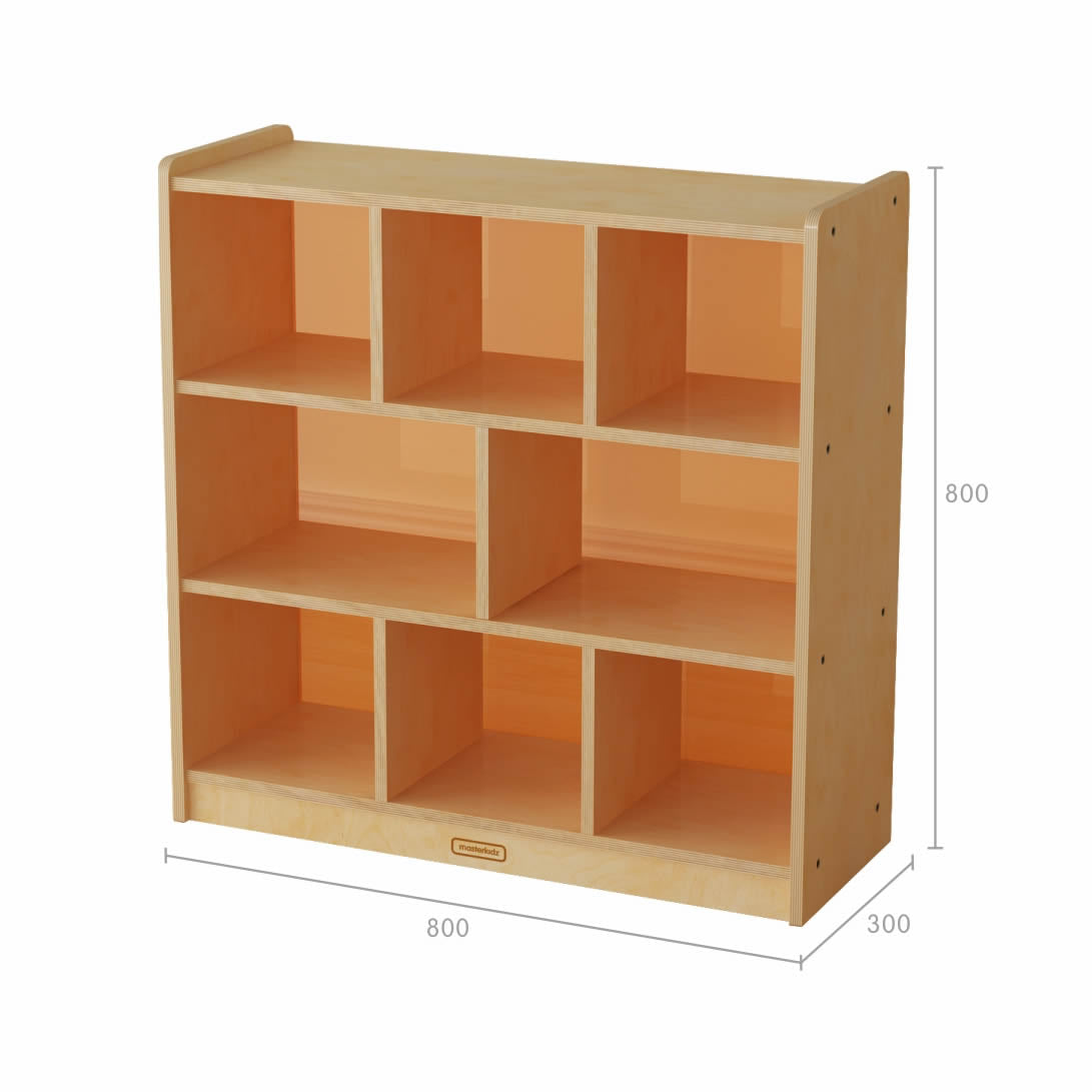 Norwood H800 × L800 x D300mm 8 Compartment Shelving Unit 實木8格櫃