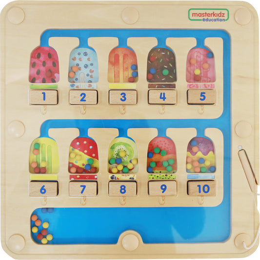 Masterkidz 1-10 Counting  Magnetic Maze 1-10 磁性滑珠板