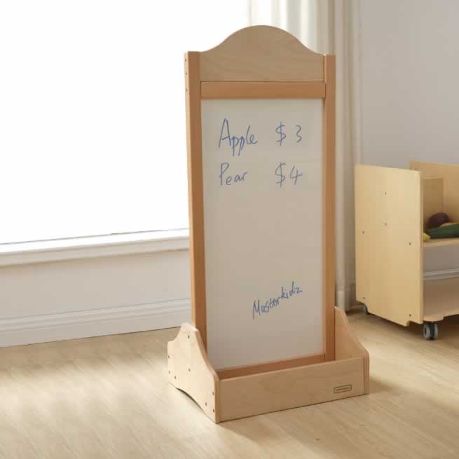 Masterkidz Floorstand Dry Erase White Board and Magnetic Chalk Board 立式雙面白板/黑板