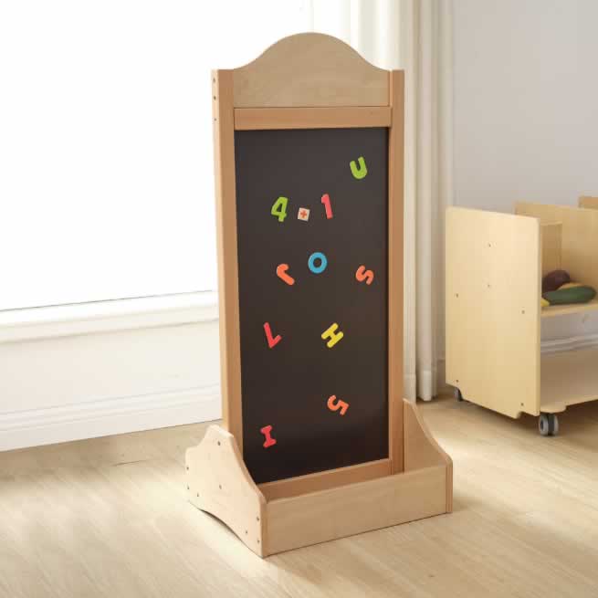 Masterkidz Floorstand Dry Erase White Board and Magnetic Chalk Board 立式雙面白板/黑板