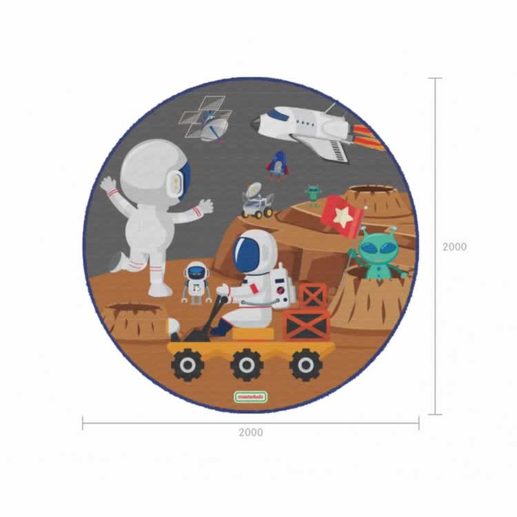 Masterkidz Circular Rug (Moon Exploration) - φ2000 月球探險圓形地毯