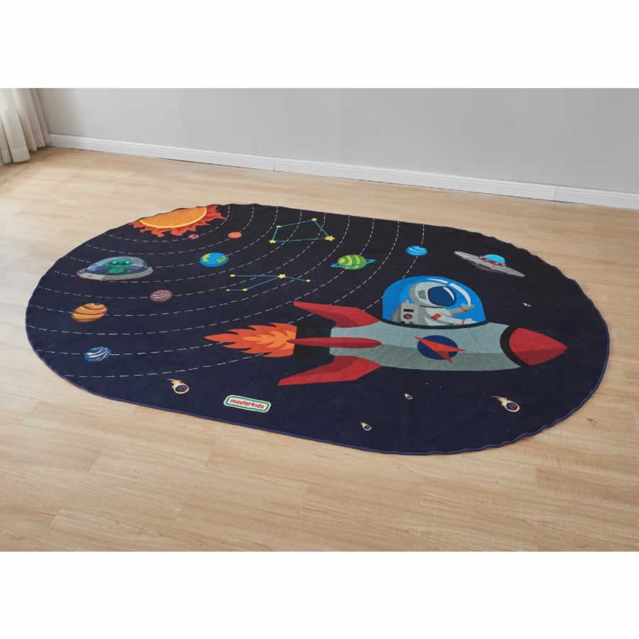 Masterkidz 3000L Oval-Shaped Rug(Outer Space) - 3000L x 2000W 橢圓形地毯(太空漫遊) - 3000L × 2000W