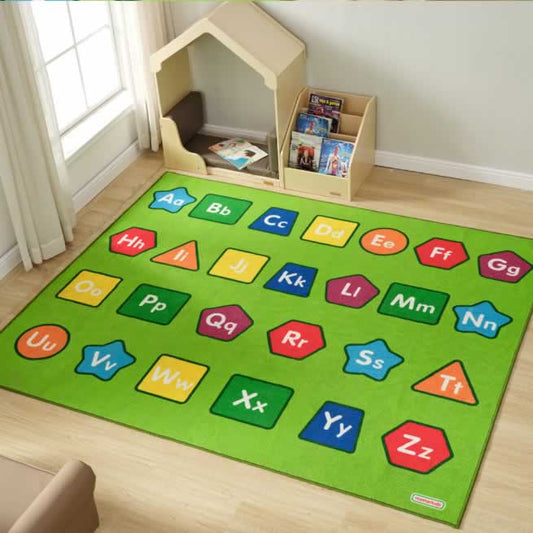 Masterkidz Alphabets and Shapes Classroom Rug - 2400L x 2000W 字母與形狀教室地毯 - 2400長 x 2000寬