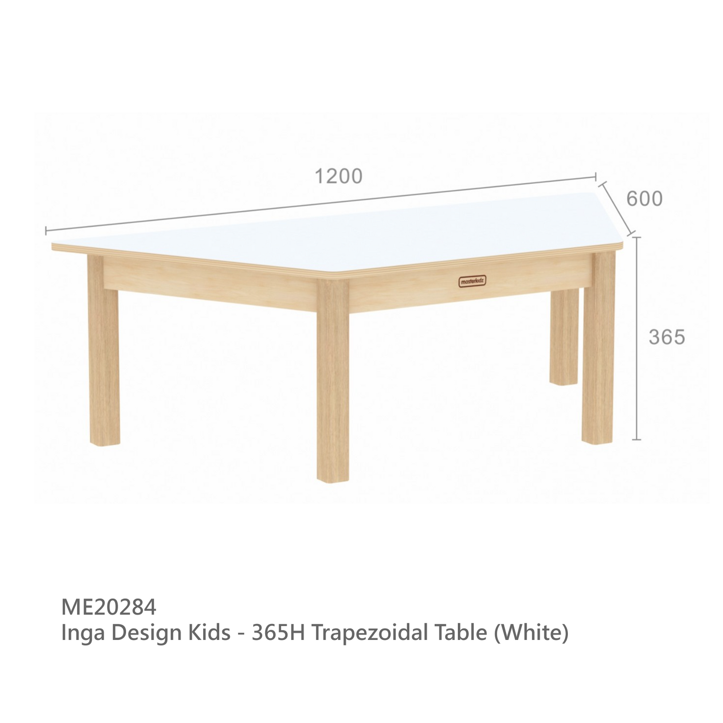 Inga Design Kids Trapezoidal Table Solid Wood 實木製 梯形桌