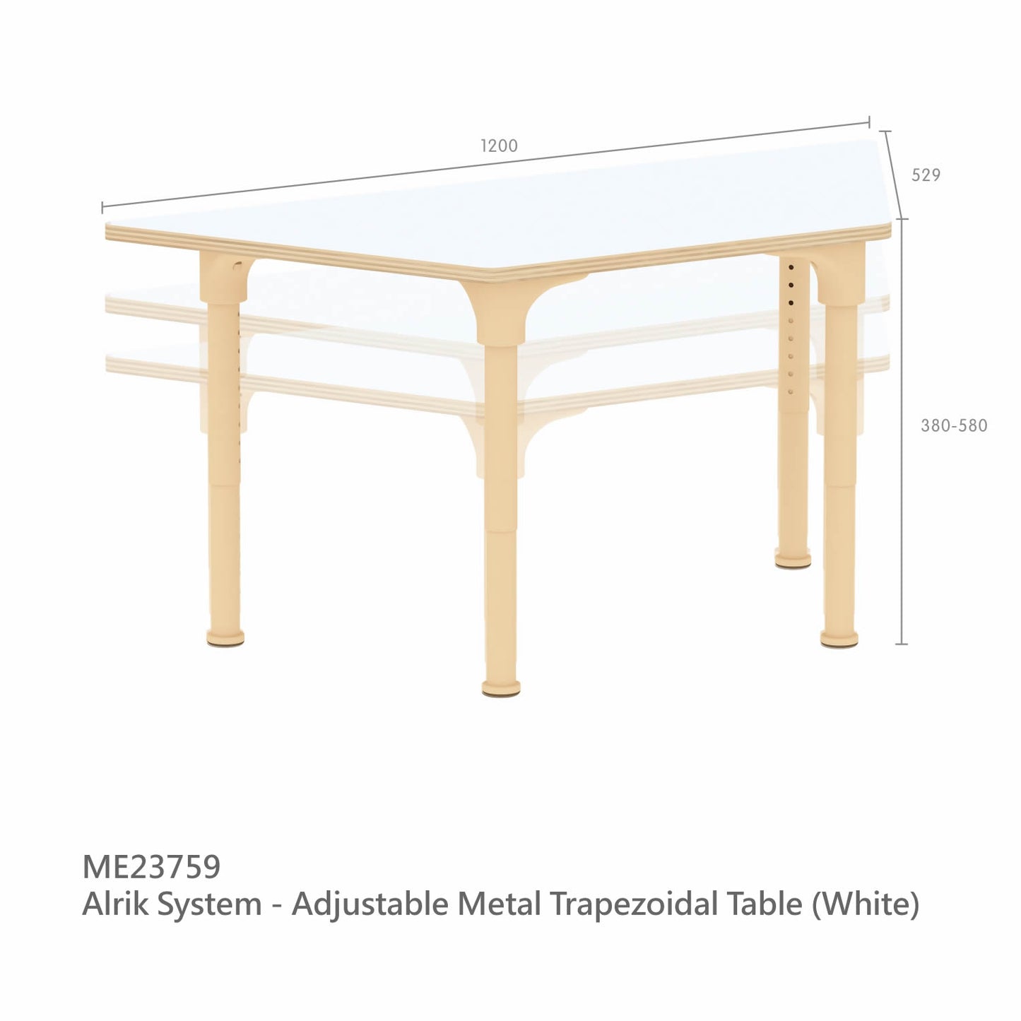 Masterkidz Alrik System Trapezoidal Table 阿曆克系列 梯形學習桌