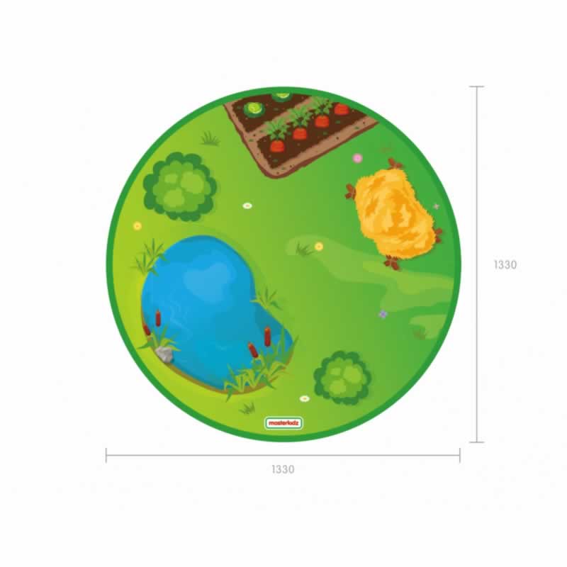 Masterkidz Circular Rug (Farm) - φ1330 農場主題圓形地毯