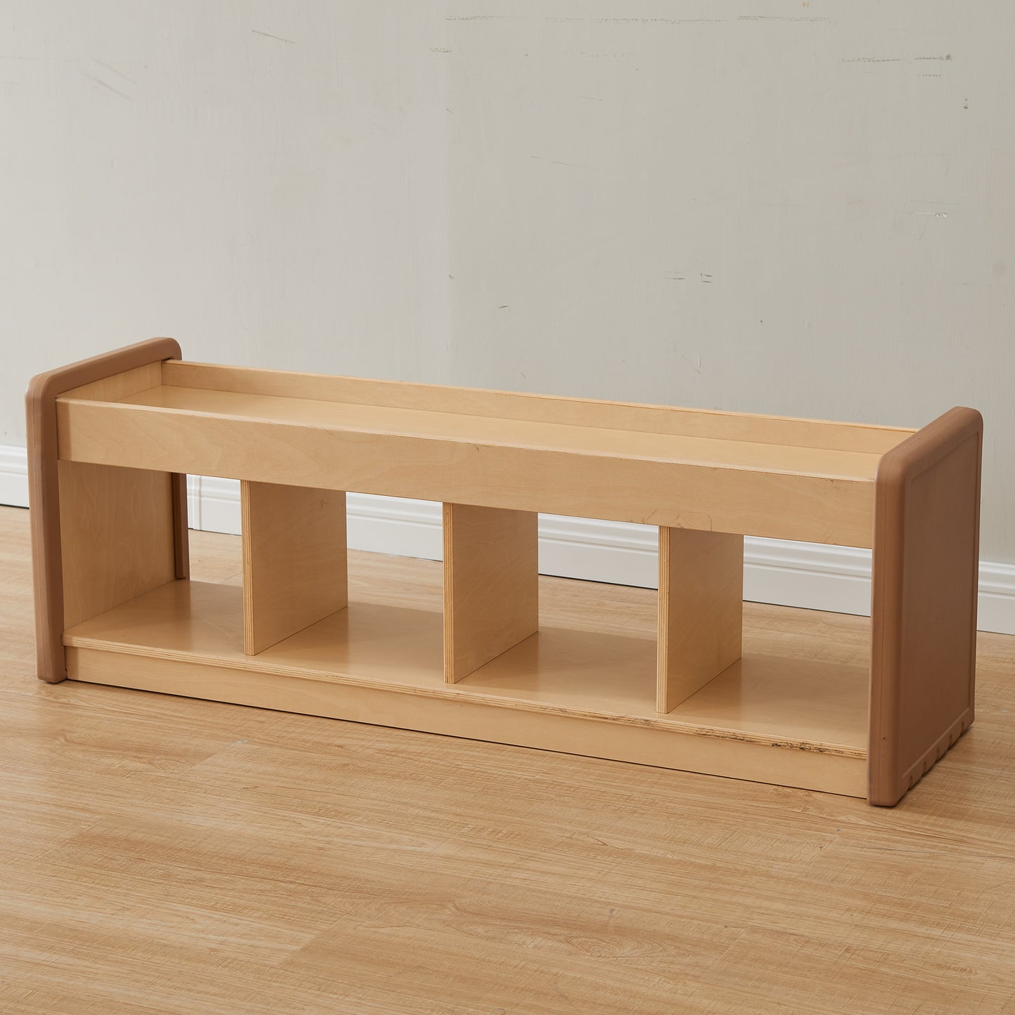 Masterkidz SoftEdge Toddler Play Center - 4-Compartment Shelving Unit 1200L x H430 軟邊角系列 - 遊戲桌面4格櫃