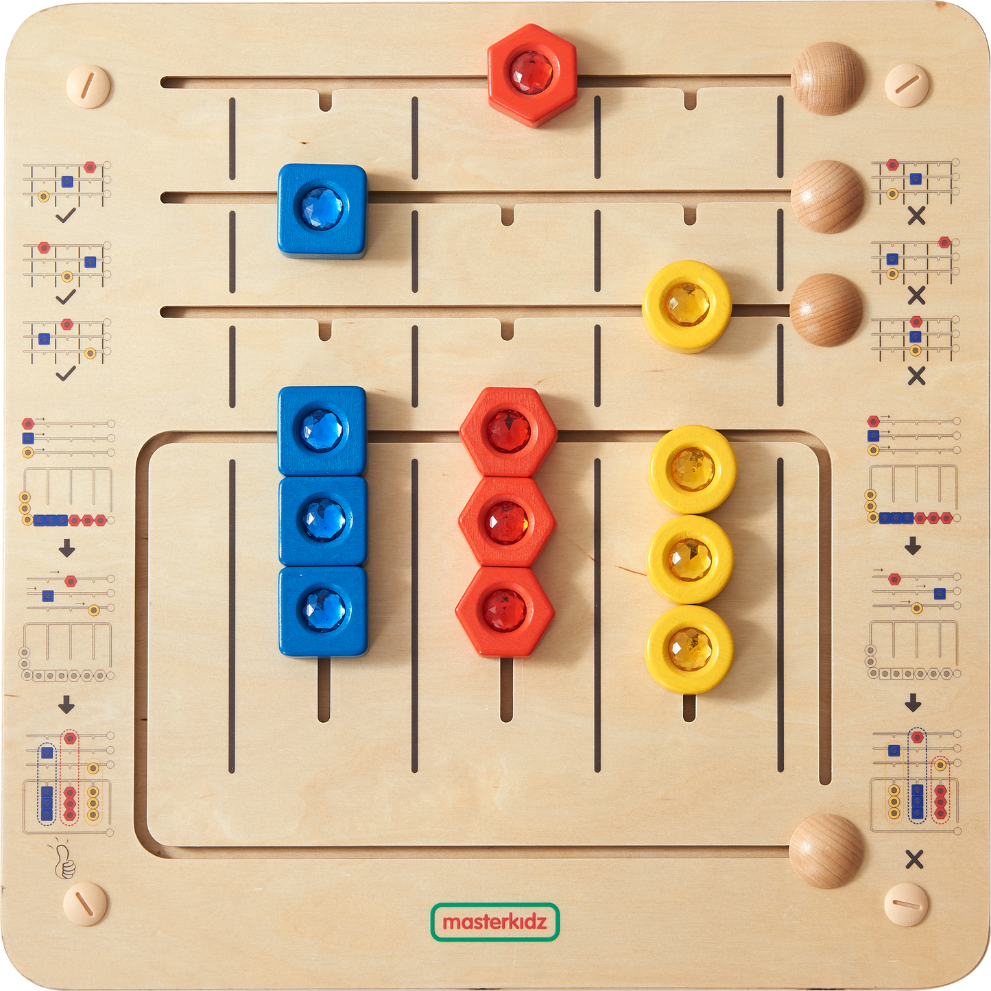Masterkidz Wall Elements - Shape Sorting 牆面遊戲 - 形狀分類練習