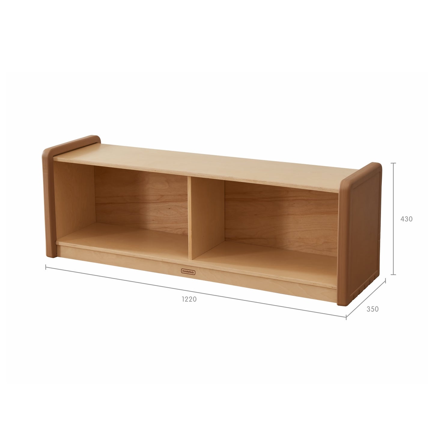 Masterkidz SoftEdge Toddler Play Center - 1200L 2-Compartment Shelving Unit 貼心軟邊角系列 - 1200L 2格櫃