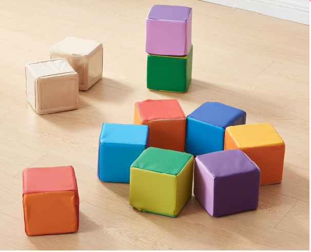 Masterkidz 12 Piece Soft Foam Building Cubes 12件軟質泡棉積木組