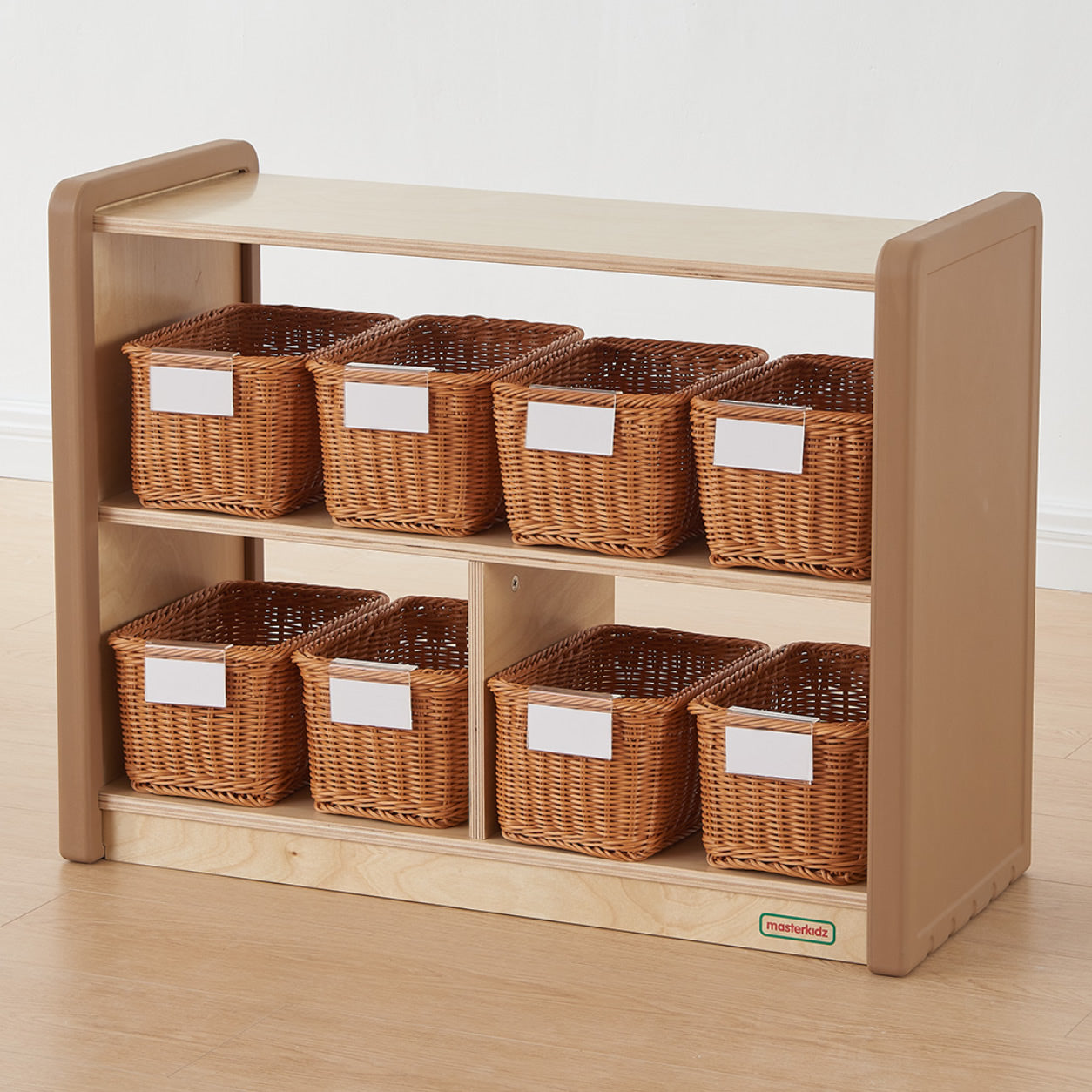 Masterkidz SoftEdge Toddler Play Center - 3-Compartment Shelving Unit (Wicker not included)  - Open Back 620H × 800L 中空3格櫃 (不包含收納籃)