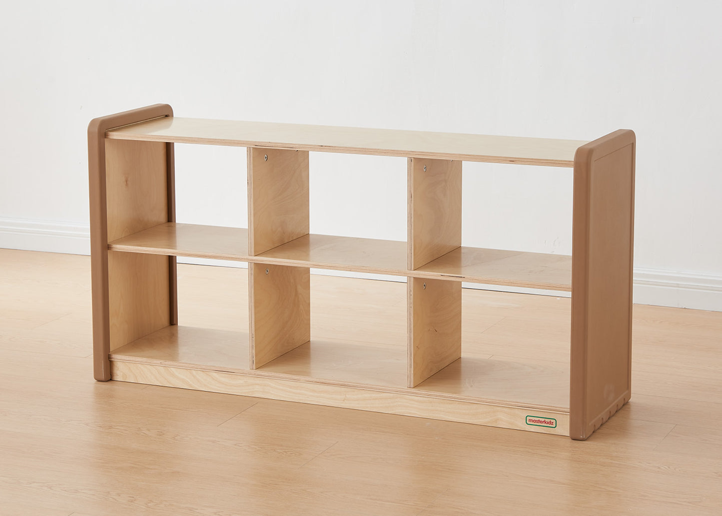Masterkidz SoftEdge Toddler Play Center - 6-Compartment Shelving Unit - Open Back 620H × 1200L (Wicker not included) 軟邊角系列 - 中空6格櫃 (不包含收納籃)