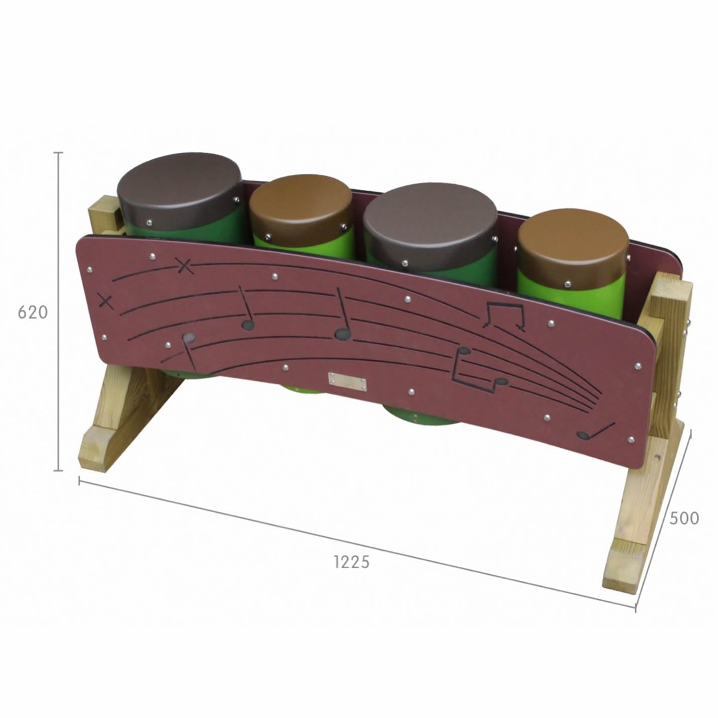 Movable Outdoor Playground Drums 戶外可移動鼓台