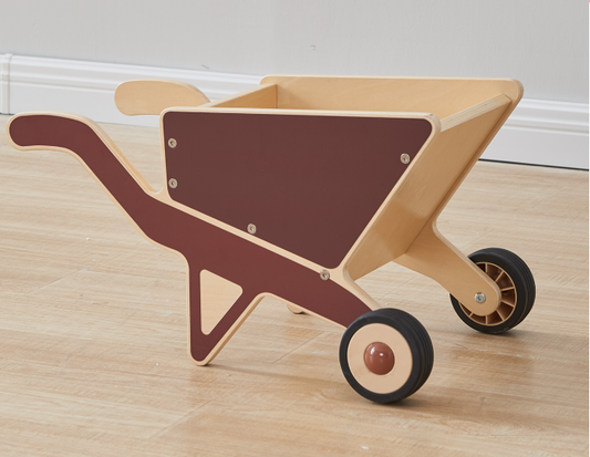 Masterkidz Happy Farming - Wheel Barrow 復古木製手推車