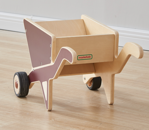 Masterkidz Happy Farming - Wheel Barrow 復古木製手推車