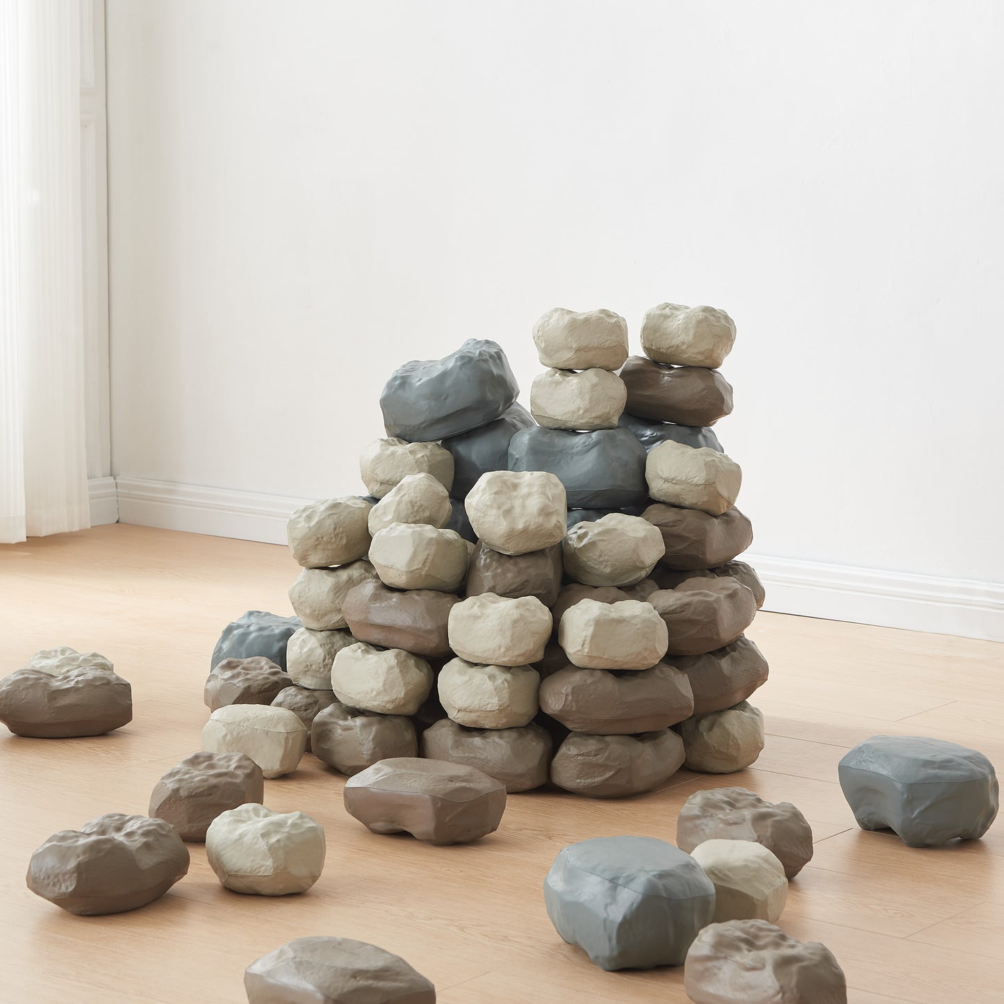 Masterkidz Soft Foam Building Rocks and Track Set 建構遊戲軟石塊與軌道