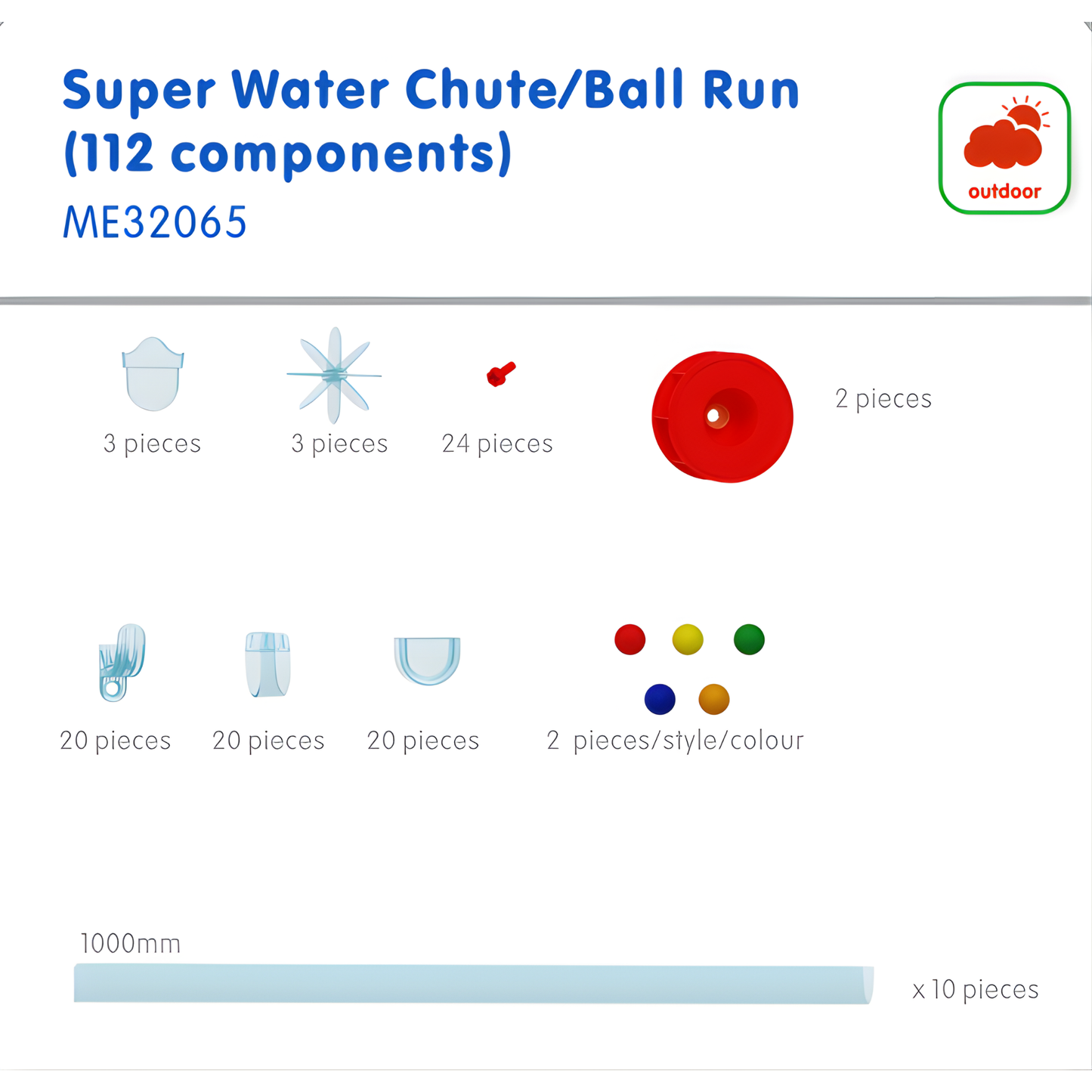Masterkidz Water Chute Ball Run 水流遊戲