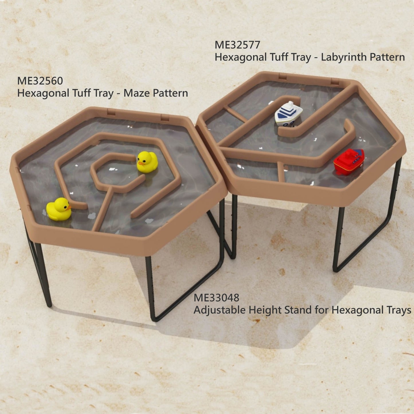 Masterkidz Hexagonal Tuff Tray - Labyrinth 六角感官盤 - 通道迷宮