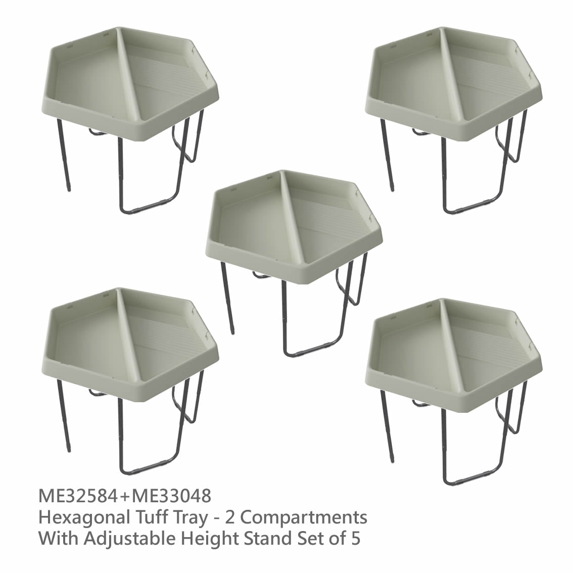 Masterkidz Hexagonal Tuff Tray Compartments 六角感官 分隔盤