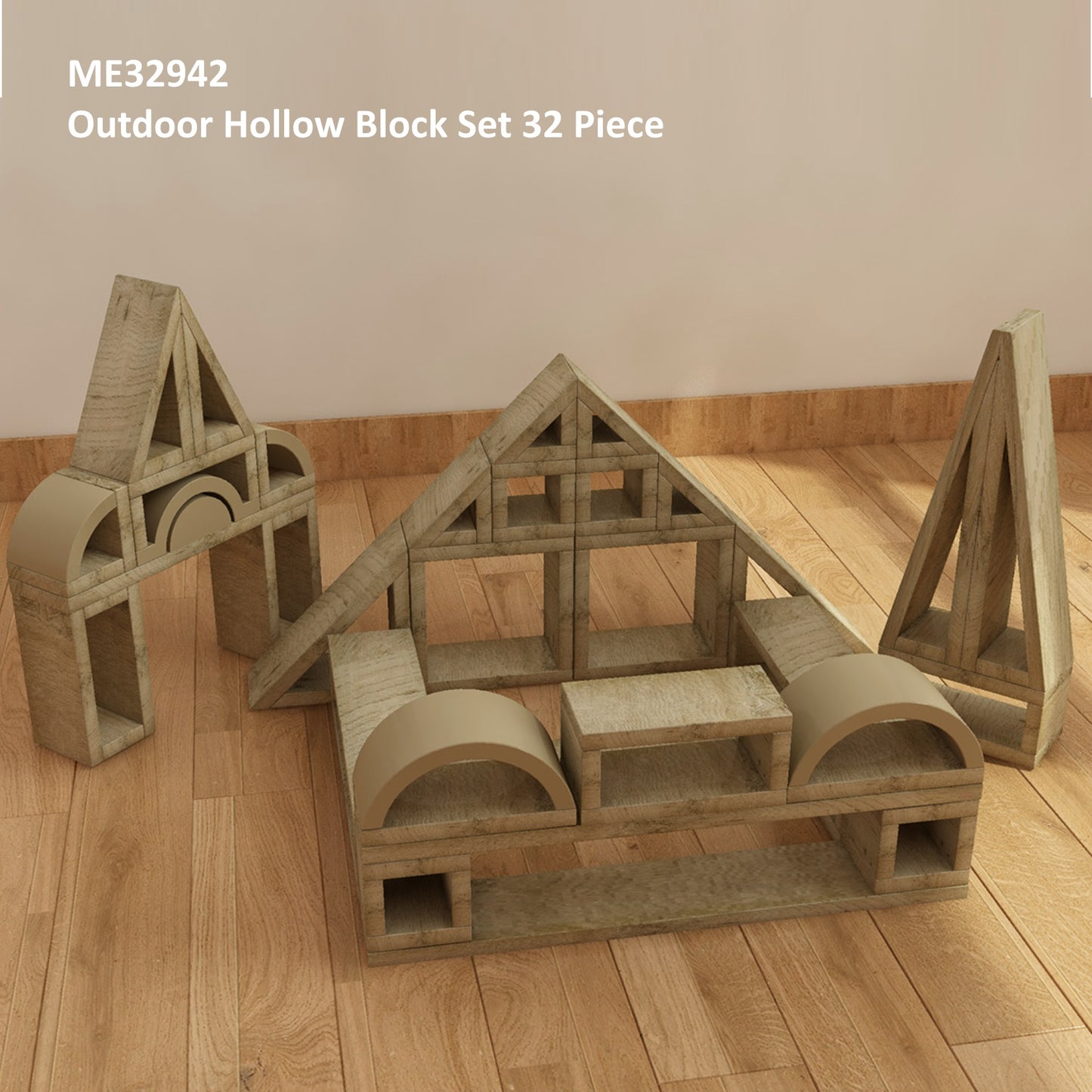 Masterkidz Outdoor Hollow Block 戶外空心積木組