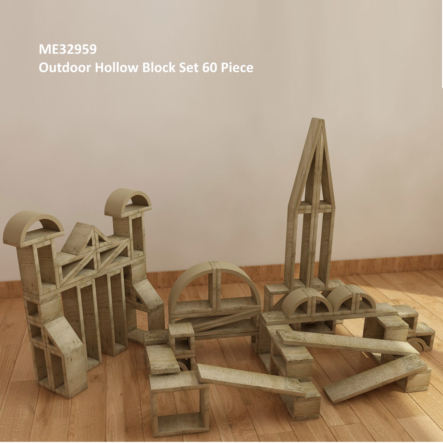 Masterkidz Outdoor Hollow Block 戶外空心積木組