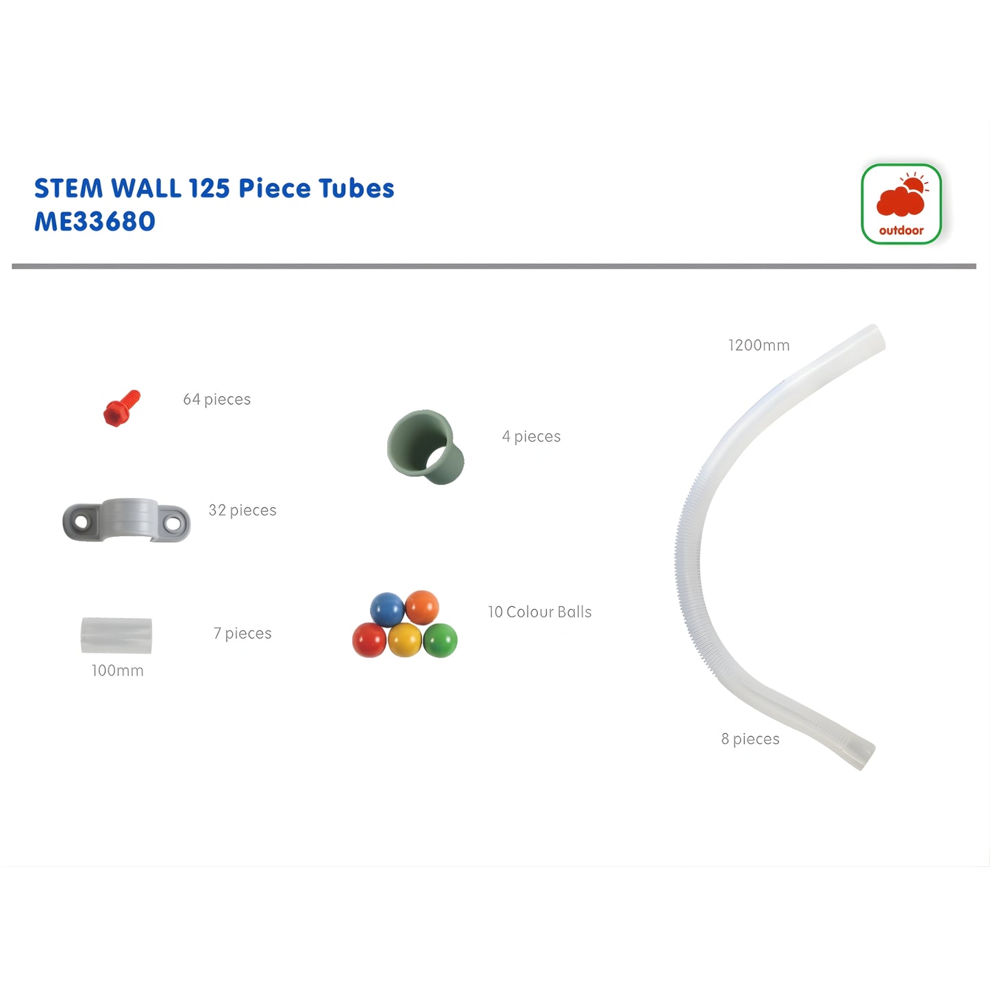 Masterkidz STEM WALL Pipe Builders' Kit STEM 活動牆 - 管道工匠