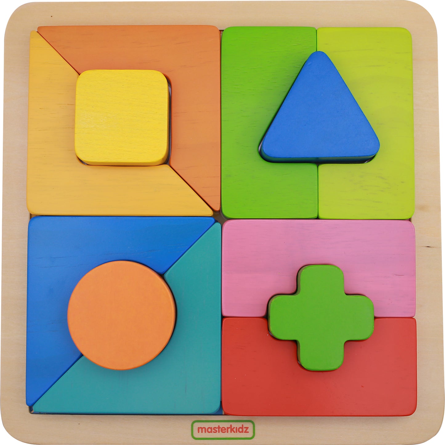 Masterkidz Geometric Puzzle Board 方形形狀配對遊戲