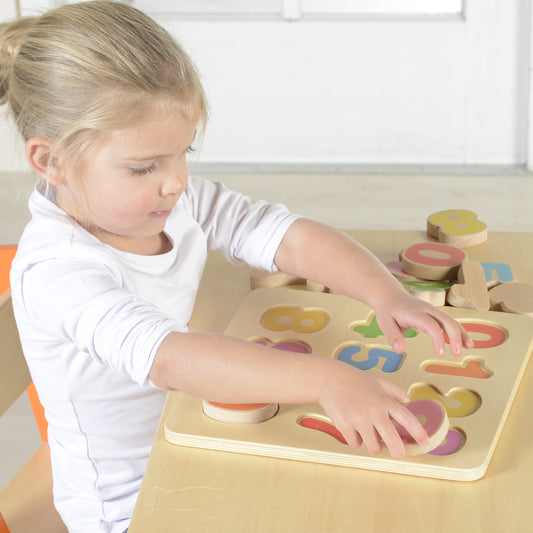 Masterkidz Numbers Learning Board 天然櫸木數字學習板