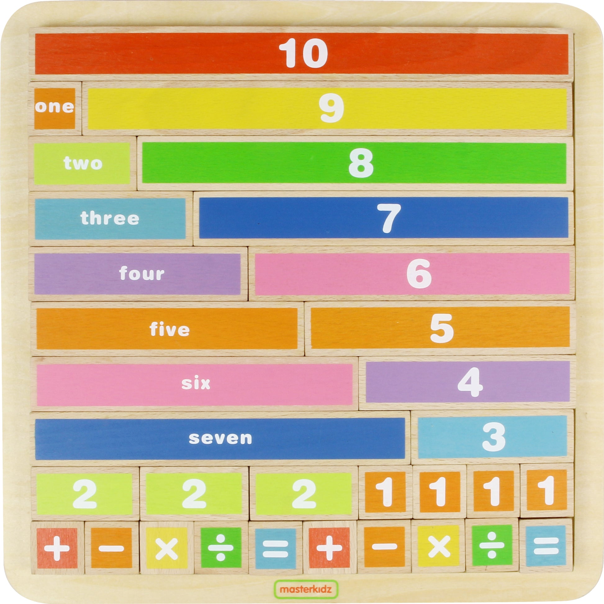 Masterkidz Counting Bars Game Board 數量與算術學習木條 – MY SCHOOL BUS