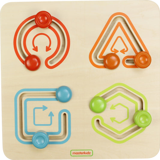 Masterkidz Geometric Sliding &amp; Pre-writing Learning Board 幾何形狀滑軌遊戲寫字訓練板