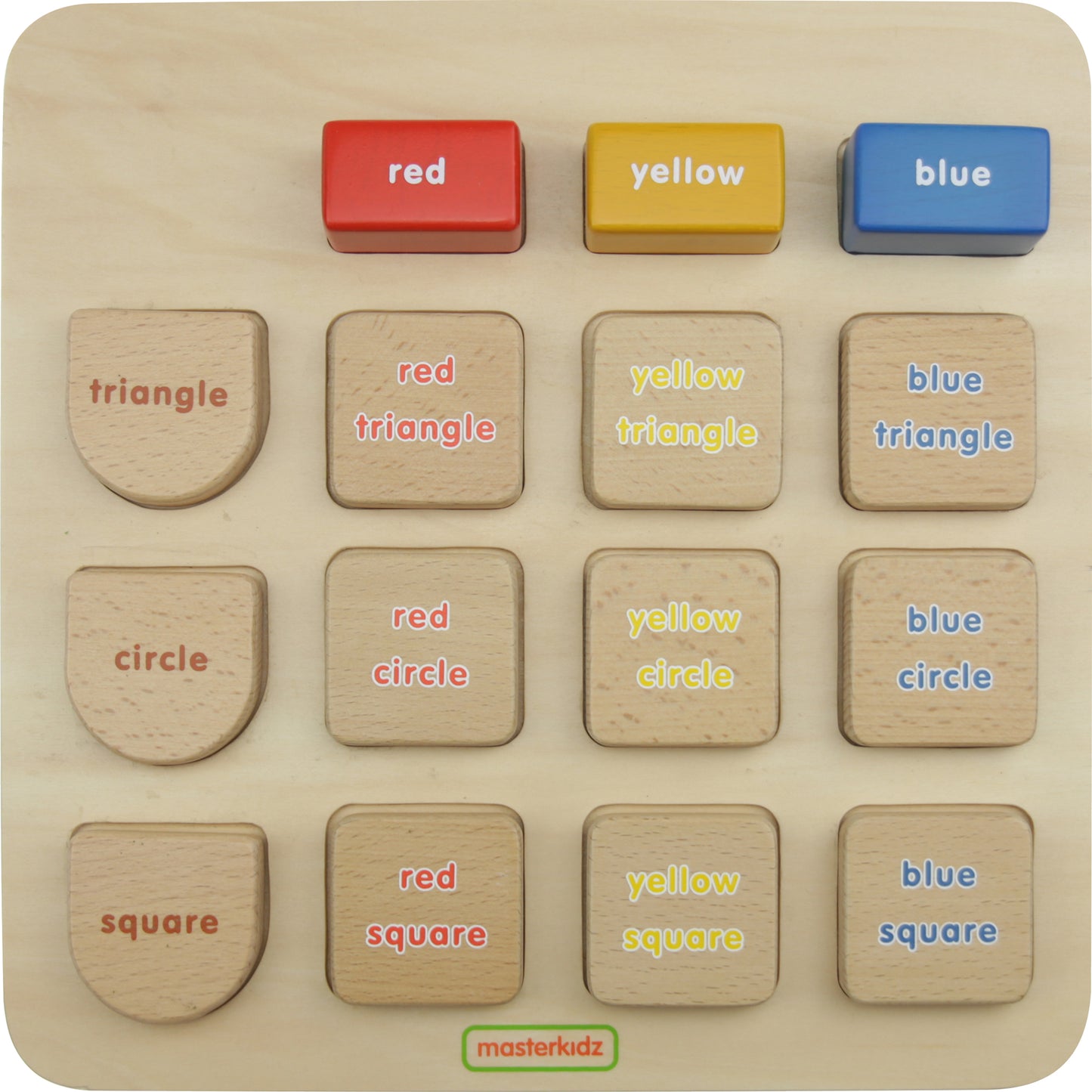 Masterkidz Sorting and Grouping Shapes & Colours 分類及配對學習板 - 形狀與顏色
