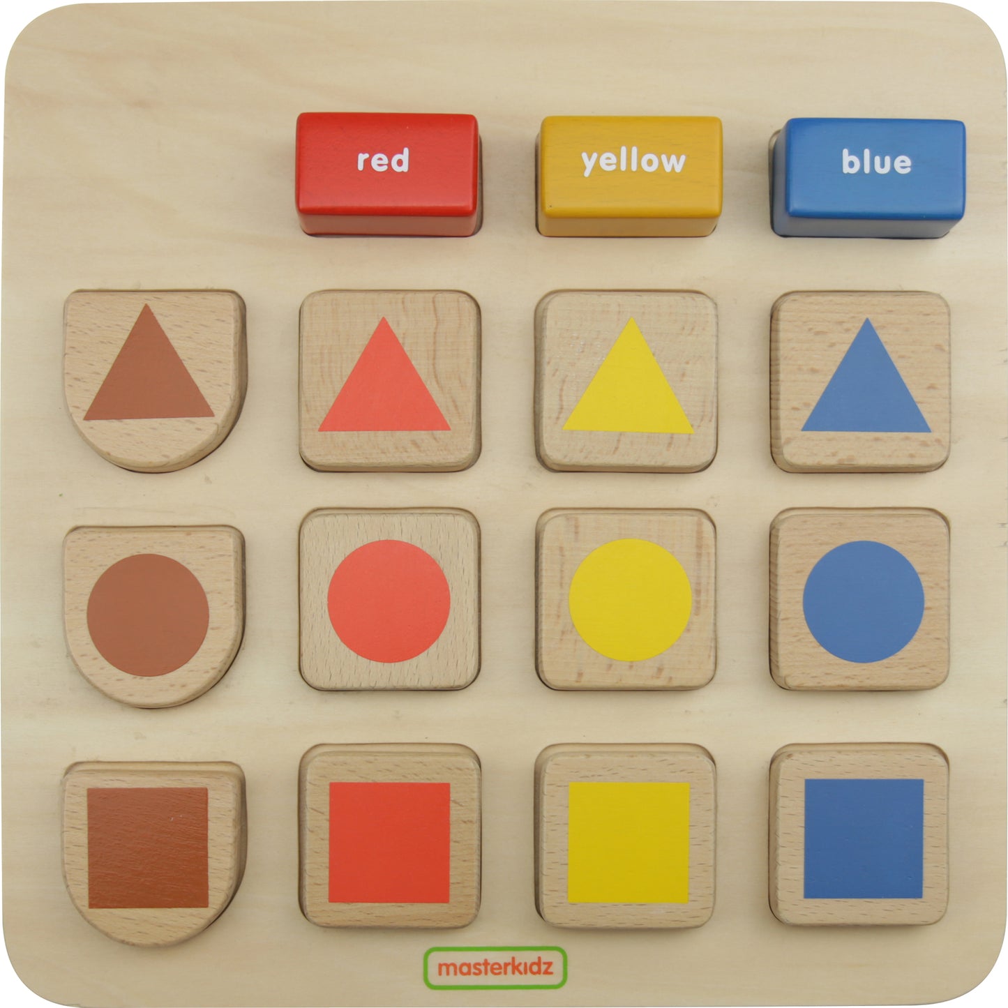 Masterkidz Sorting and Grouping Shapes & Colours 分類及配對學習板 - 形狀與顏色