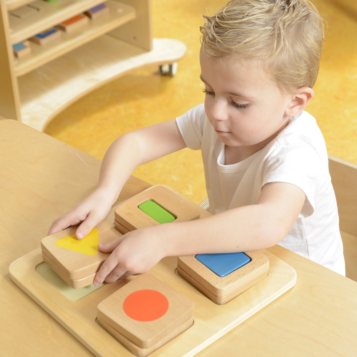 Matching Blocks Masterkidz Sensorial Shape Matching Blocks Set 觸覺訓練板 - 立體形狀配對 – MY ...