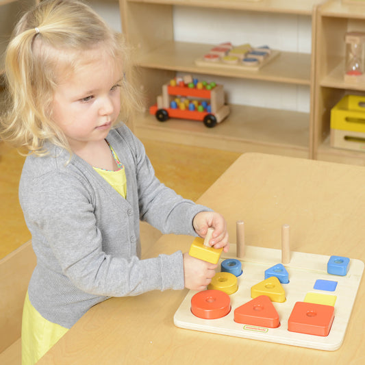 Masterkidz Shapes, Colours and Sizes  Stacker Blocks 形狀、顏色與大小套塔遊戲