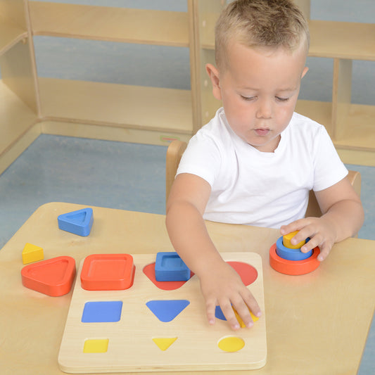 Masterkidz Geometric Shapes Stacker Set 幾何形狀套塔學習板