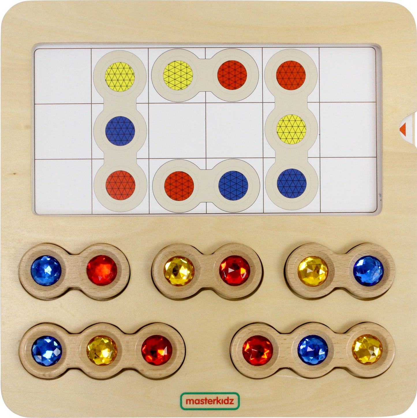 Masterkidz Spatial Relationship Learning Wooden Gem Block 寶石積木空間關係學習板