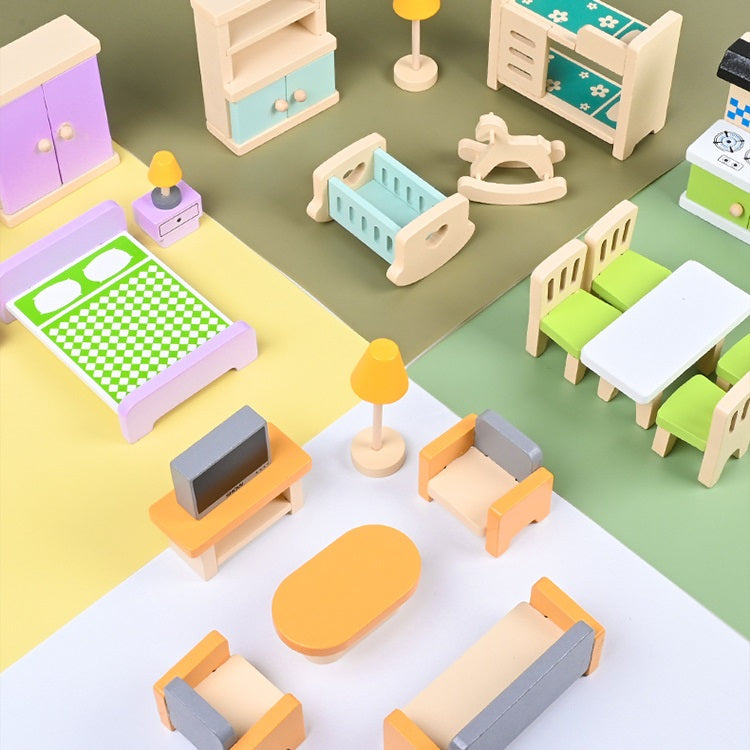 Dollhouse Furniture Set - Sweet Home 娃娃屋迷你家具套裝 - 甜彩家