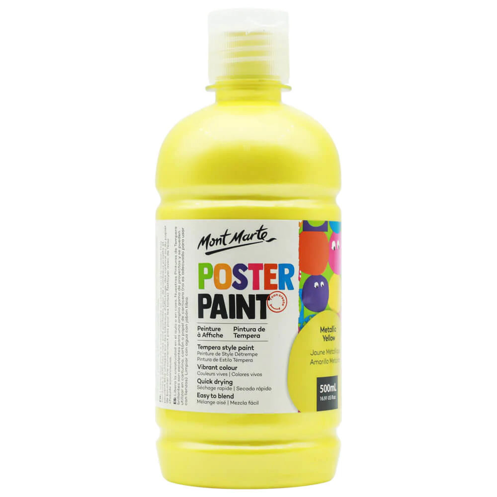 Mont Marte Poster Paint 500ml with press pump 廣告彩顏料500ml 附壓泵