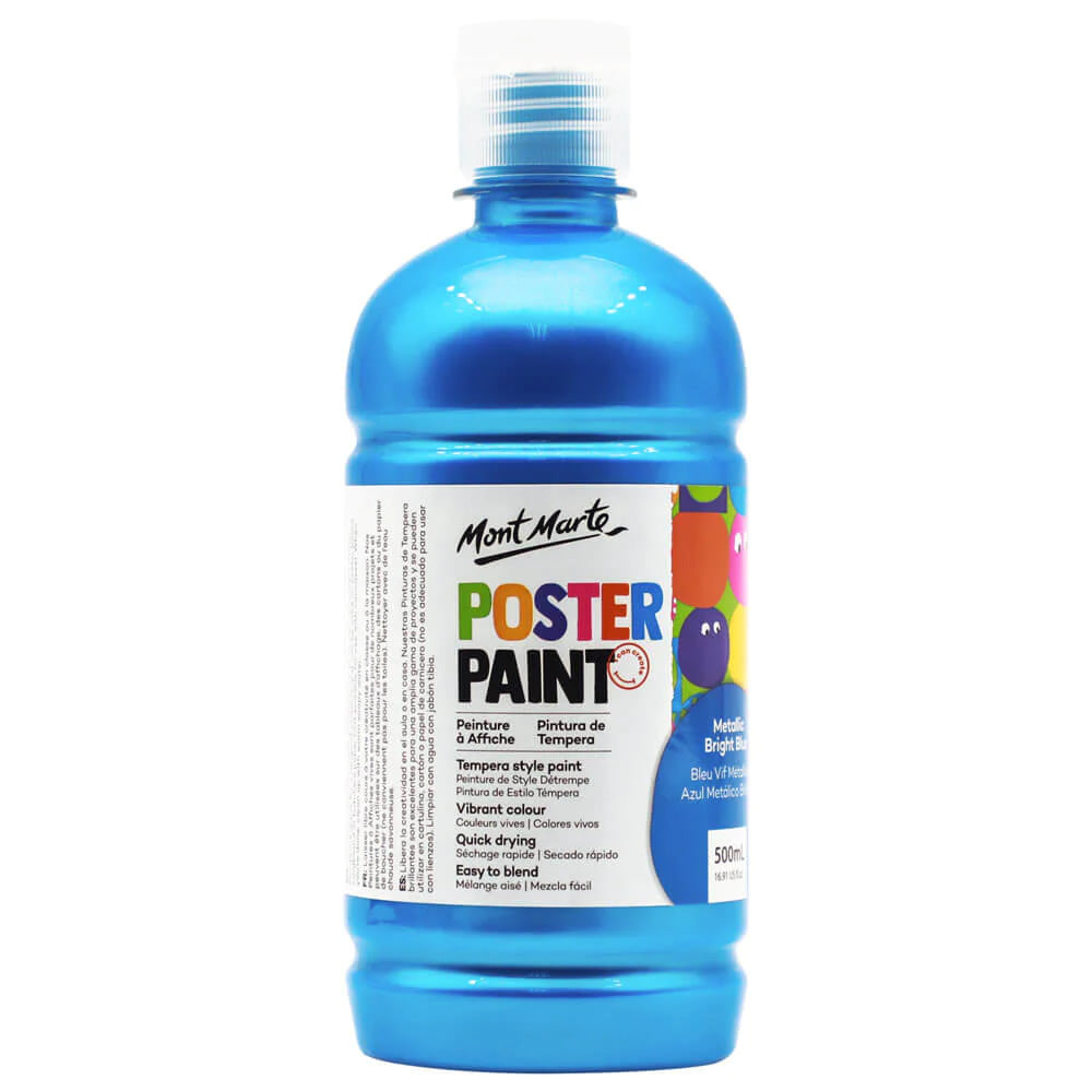 Mont Marte Poster Paint 500ml with press pump 廣告彩顏料500ml 附壓泵