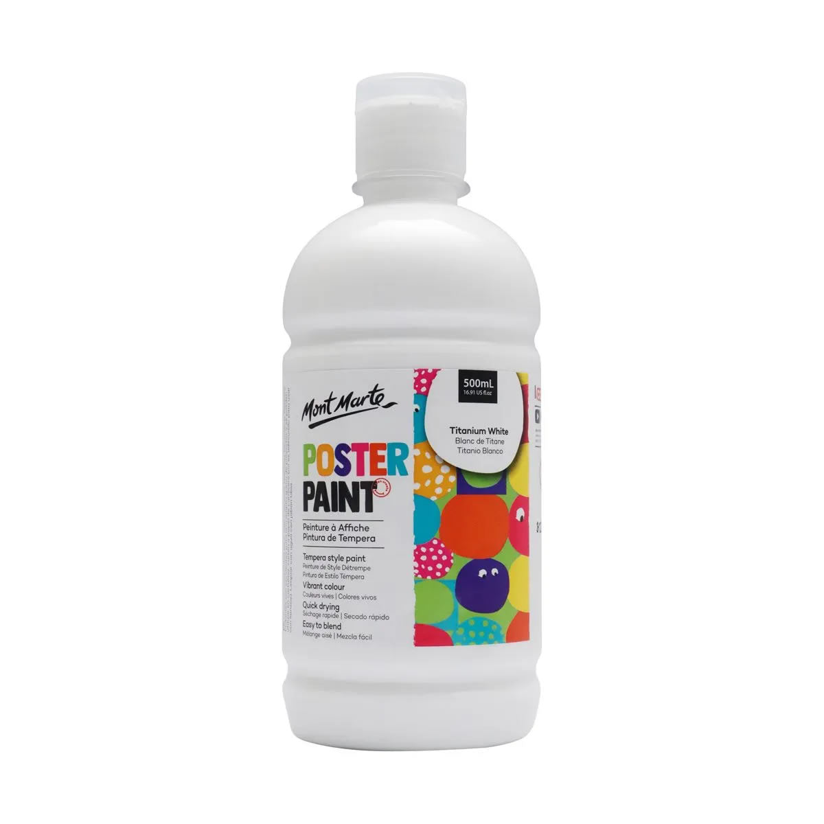 Mont Marte Poster Paint 500ml with press pump 廣告彩顏料500ml 附壓泵