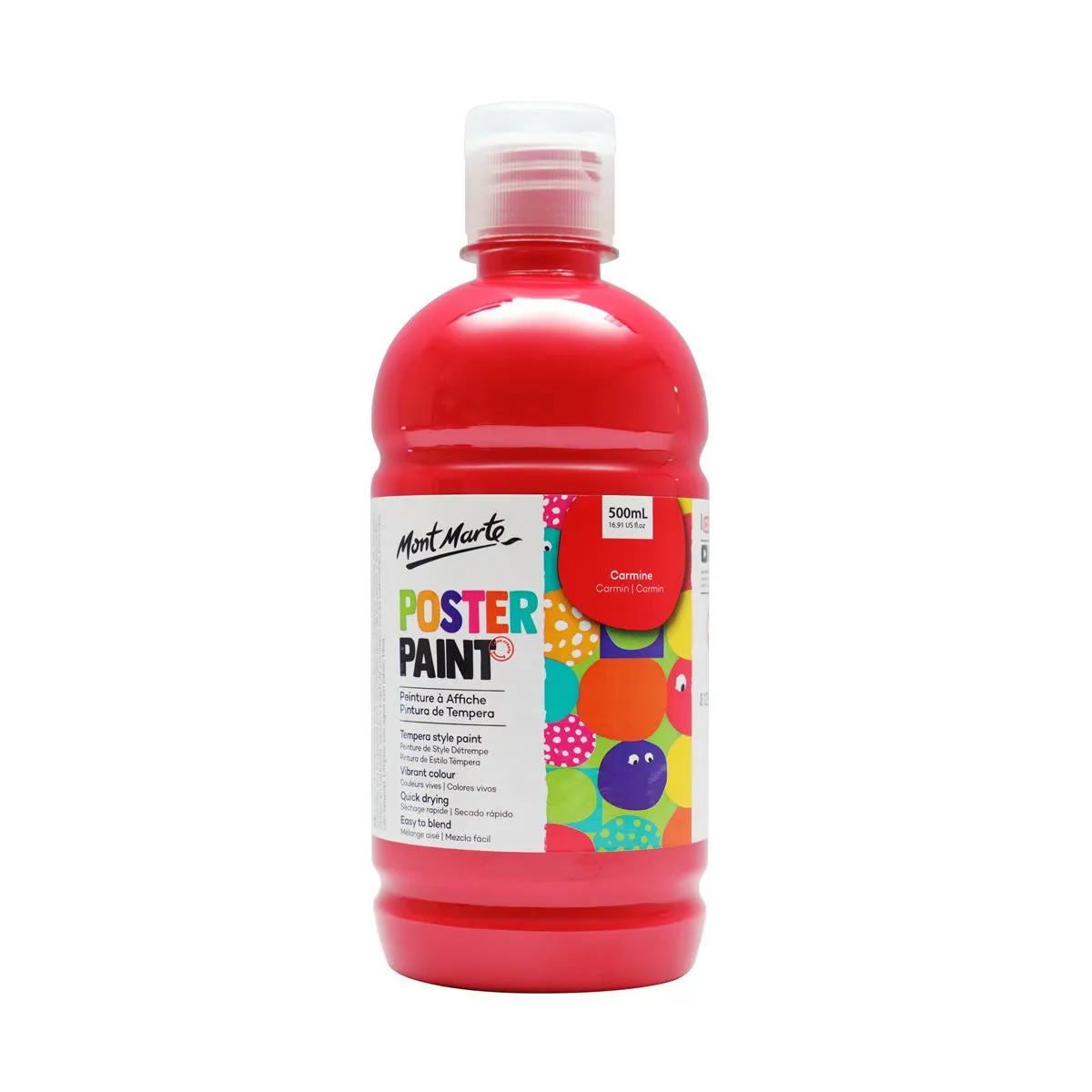 Mont Marte Poster Paint 500ml with press pump 廣告彩顏料500ml 附壓泵
