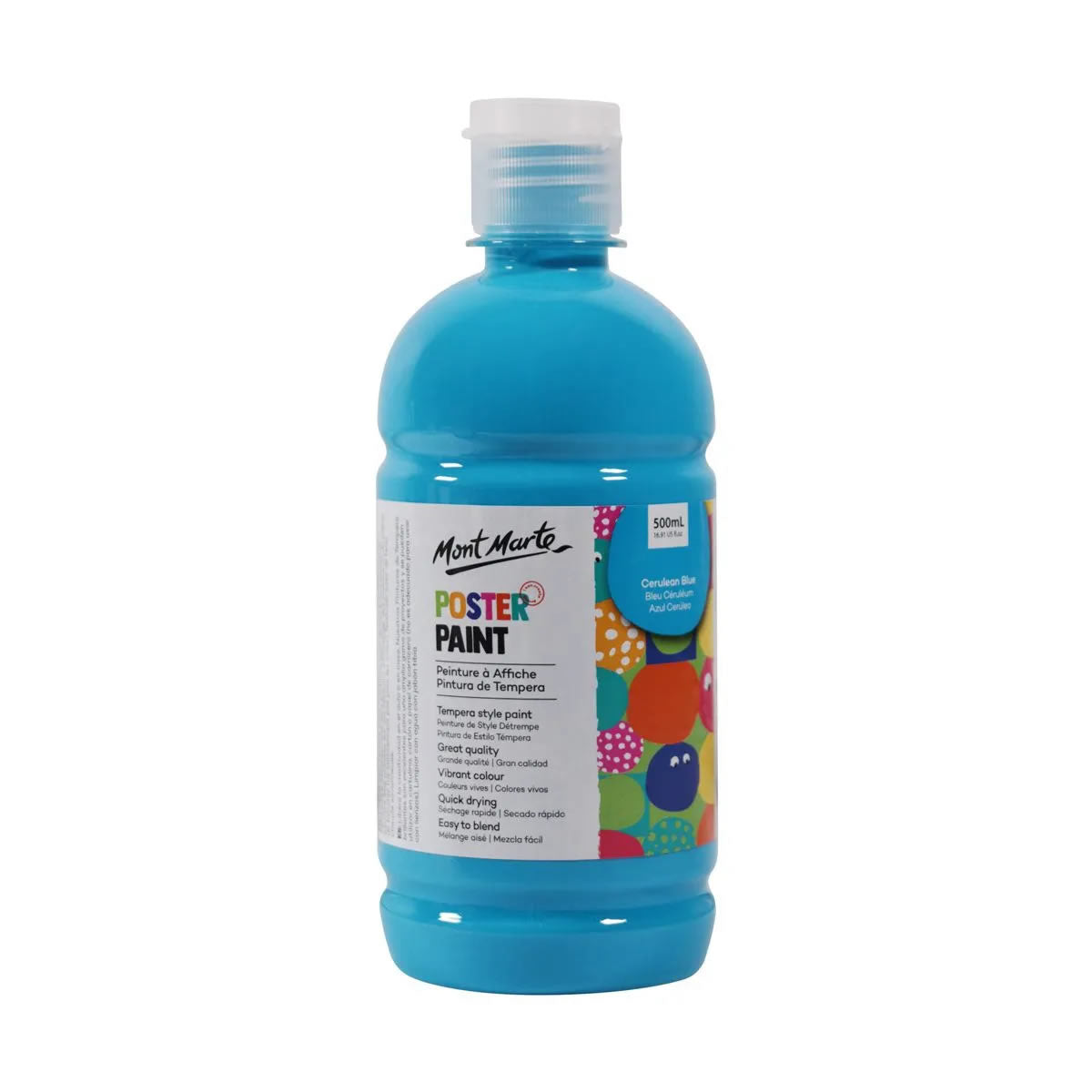 Mont Marte Poster Paint 500ml with press pump 廣告彩顏料500ml 附壓泵
